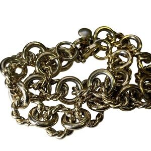 J Crew Gold Chunky Chain Bracelets Nautical